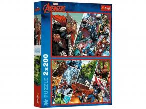 Bosszúállók a világ védelmezői 2x200 db-os puzzle  Trefl