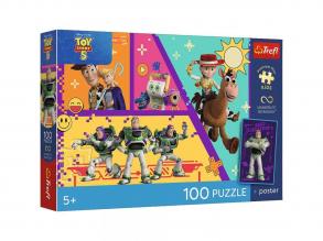 Toy Story 100 db-os UFT puzzle poszterrel - Trefl