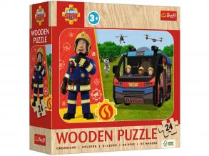 Sam a tűzoltó 24 db-os fa puzzle - Trefl