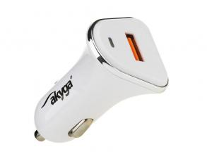 Akyga AK-CH-07 QC3.0 5-12V/3A/18W autós töltő