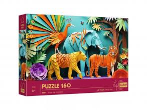 40 Éves Jubileum - Paper Art: Dzsungel 160 db-os puzzle - Trefl