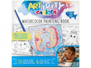 ARTivity: Tengeri állatok akvarell kifestőkönyv ecsettel  Carioca