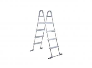 Azuro De Luxe 3 lépcsős medencelétra, rozsdamentes acél, 120 cm, antracit szürke