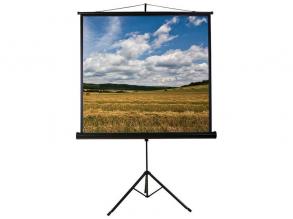 Funscreen Tripod 1:1 240cm×240cm hordozható 3 lábú állványos vetítővászon