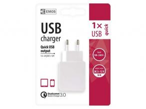 Emos Quick 3A univerzális USB töltő