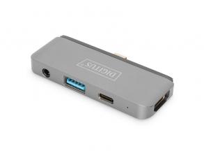 Digitus DA-70893 USB-C 4 portos univerzális mobil dokkoló