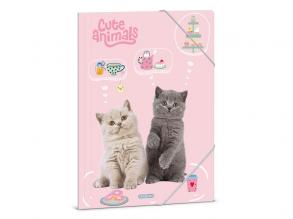 A /4 dosszié Cute animals-tea party