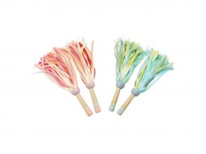 2 db fa pompon, többféle, 1 pár