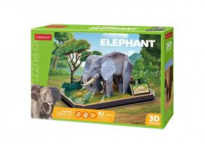 3D puzzle elefánt