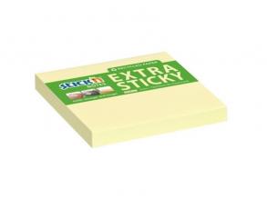 StickN ExtraSticky Recycled 76x76mm 90lap újrahasznosított pasztell sárga jegyzettömb