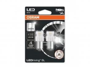 LED lámpa , égő , autó izzó , jelzőlámpa/irányjelző , 2 db-os csomag , P21W , 1.40 Watt , hideg fehér , Plug&Play , OSRAM LE