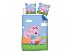 Peppa malac ágyneműhuzat, 140 x 200 cm + 65 x 65 cm