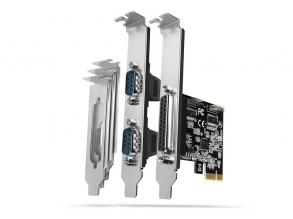 Axagon PCEA-PSN 1 db párhuzamos portos 2 db soros portos 1 sávos PCI-Express kártya
