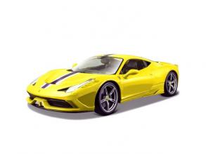 Bburago: Ferrari 458 Speciale autó sárga színben 1/43