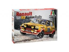 Italeri: Renault R5 Alpine rali versenyautó makett, 1:24