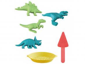 Dinoszauruszos homokozó szett szitával