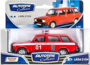 Lada 2104 tűzoltó fémautó 1:34-es méretben