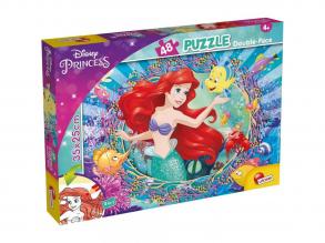 Ariel a kis hableány 2 az 1-ben 48db-os puzzle és színező 35x25cm - Lisciani