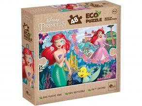 Ariel két világa 2 az 1-ben 48db-os Eco mini puzzle és színező 35x25cm - Lisciani