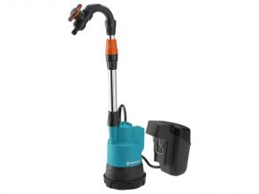 Gardena Akkumulátoros hordóürítő szivattyú 2000/2 18V P4A akkumulátorral