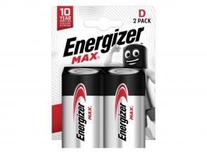 Energizer Max D alkáli elemek, 2 darab