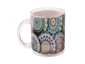 IRIS üveg bögre mandala minta minta 9,7cm