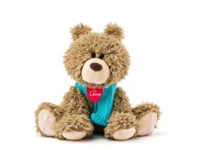 Bariboo borzos maci plüssfigura sállal 25cm - Lumpin