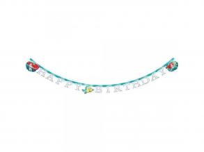 Ariel a kis hableány mintás party banner 200cm