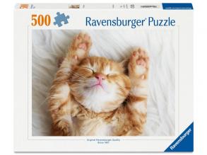 Puzzle 500 db - Cica pihi