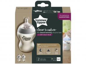 Tommee Tippee: Closer To Nature ANTI-COLIC cumisüveg 260ml 2db-os szett (0 hó+)