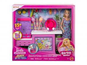 Barbie Mysteries: Beach Detectives - Vattacukor stand játékszett babával - Mattel