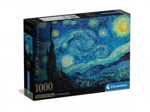 Museum Collection: Van Gogh - A csillagos éj HQC 1000 db-os puzzle poszterrel - Clementoni
