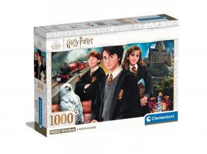 Harry Potter - Roxfort kapujában 1000 db-os puzzle poszterrel - Clementoni