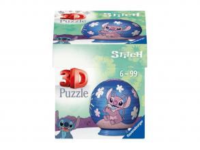 Stitch 3D gömb-puzzle Angel, 54 darabos