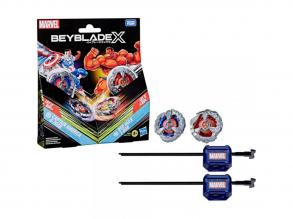 Beyblade X Marvel Collab Captain America vs Red Hulk pörgettyű szett  Hasbro