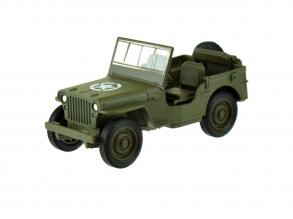 Welly visszahúzható Welly Jeep Willys MB modellautó