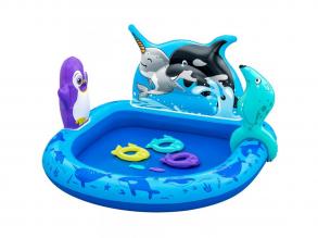 Bestway: Polar Pals felfújható játszómedence 134×131×73 cm