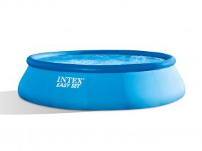 INTEX Easy Set családi medence szett, 457 x 107 cm, Krystal Clear C1000 patronos szűrő, létra, talaj + medencetakaró