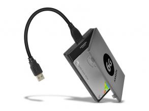 Axagon ADSA-1S6 USB 3.0 szürke külső SATA3 HDD/SSD ház