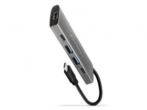 Axagon HMC-5G2 5 portos USB3.2. Gen 2 ezüstfekete HUB
