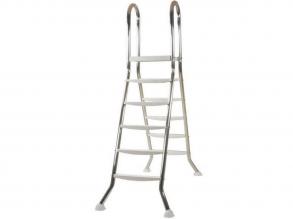 Rozsdamentes acél létra medencéhez 5+5 lépcsős 135 cm magas medencékhez