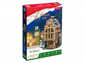 Cubic Fun 3D-puzzle Holland pékség LED-es világítással