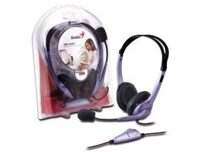 Genius HS-04S jack fekete headset