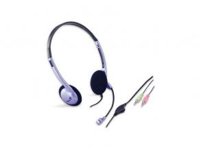 Genius HS-02B jack fekete-lila headset