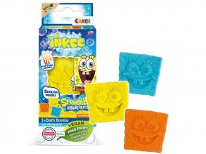 Craze Inkee: Vegán fürdő bomba forma - Spongya Bob popcorn aromával 3db-os