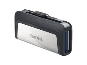 Sandisk 128GB USB3.0/Type-C Dual Drive Fekete-Ezüst (173339) Flash Drive