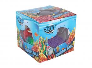 Destination Deep Ocean átlátszó labda tengeri élőlényekkel, 9 cm