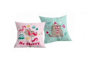 Pusheen Karácsonyi díszpárna 40 x 40 cm