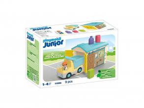Playmobil Junior munkás szortírozó garázzsal - 71686